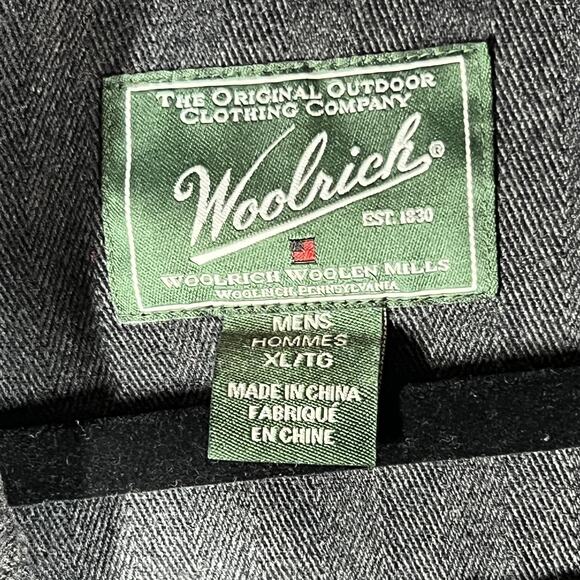 Woolrich Jacket Mens XL Gray Full Zip Cotton Blend Casual Outdoor Layering - Picture 3 of 8